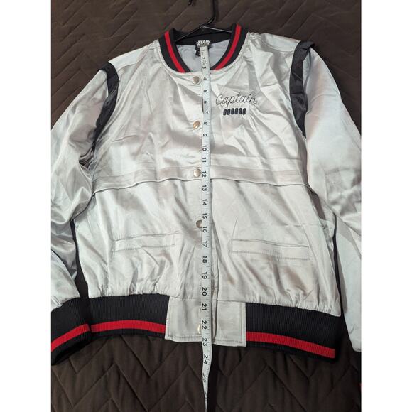 Disney parks Her Universe satin bomber style jacket Star Wars Captain Phasma XL - Picture 11 of 11